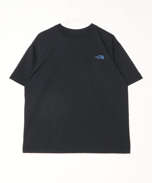 THE NORTH FACE（ザノースフェイス）の「ザ ノース フェイス THE NORTH FACE S/S ES 66 Logo Wide Tee ショートスリーブ ES 66ロゴワイドティー（Tシャツ/カットソー・メンズ・グレー/ブラック/ホワイト・L/M/LL/S）」の2枚目の写真