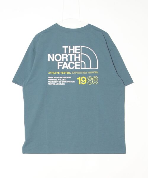 THE NORTH FACE（ザノースフェイス）の「ザ ノース フェイス THE NORTH FACE S/S ES 66 Logo Wide Tee ショートスリーブ ES 66ロゴワイドティー（Tシャツ/カットソー・メンズ・グレー/ブラック/ホワイト・L/M/LL/S）」の4枚目の写真