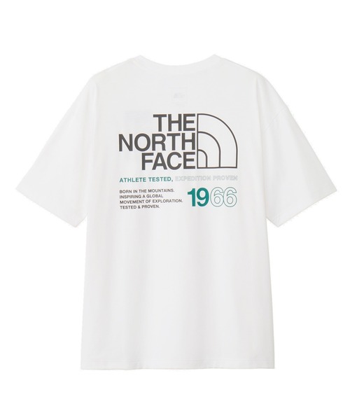 THE NORTH FACE（ザノースフェイス）の「ザ ノース フェイス THE NORTH FACE S/S ES 66 Logo Wide Tee ショートスリーブ ES 66ロゴワイドティー（Tシャツ/カットソー・メンズ・グレー/ブラック/ホワイト・L/M/LL/S）」の7枚目の写真