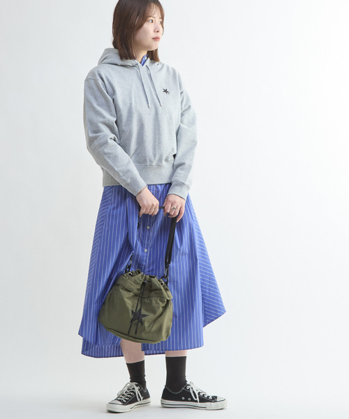 CONVERSE TOKYO(コンバーストウキョウ)の「BUSTIER SET FLARE SHIRT DRESS(シャツワンピース・レディース・ブルー系その他/ブルー/グレー系その他・FREE)」の15枚目の写真