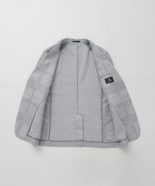 BLACK LABEL CRESTBRIDGE（ブラックレーベル・クレストブリッジ）の「シャドーチェックカラミジャケット（テーラードジャケット・メンズ・ライトグレー/チャコールグレー/ネイビー・M/S/L/XL/XXL）」の10枚目の写真