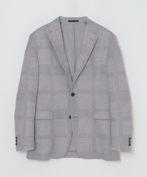 BLACK LABEL CRESTBRIDGE（ブラックレーベル・クレストブリッジ）の「シャドーチェックカラミジャケット（テーラードジャケット・メンズ・ライトグレー/チャコールグレー/ネイビー・M/S/L/XL/XXL）」の12枚目の写真
