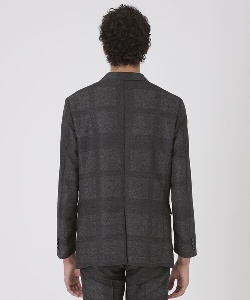 BLACK LABEL CRESTBRIDGE（ブラックレーベル・クレストブリッジ）の「シャドーチェックカラミジャケット（テーラードジャケット・メンズ・ライトグレー/チャコールグレー/ネイビー・M/S/L/XL/XXL）」の16枚目の写真
