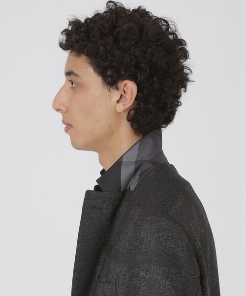 BLACK LABEL CRESTBRIDGE（ブラックレーベル・クレストブリッジ）の「シャドーチェックカラミジャケット（テーラードジャケット・メンズ・ライトグレー/チャコールグレー/ネイビー・M/S/L/XL/XXL）」の17枚目の写真