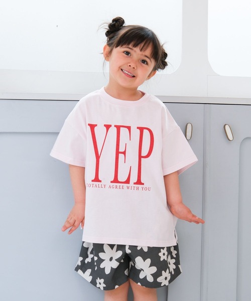 LEPSIM(レプシィム)の「【KIDS】アソートプリントTSS 652823(Tシャツ/カットソー・キッズ・チャコールグレー/ホワイト/ライトグリーン/ライトピンク/ブラウン/オフホワイト・130/150/120/140/110)」の6枚目の写真