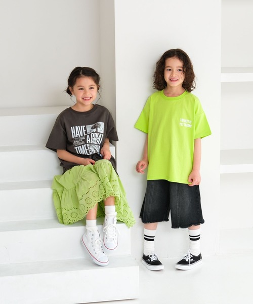 LEPSIM（レプシィム）の「【KIDS】アソートプリントTSS　652823（Tシャツ/カットソー・キッズ・チャコールグレー/ホワイト/ライトグリーン・130/150/120/140/110）」の7枚目の写真
