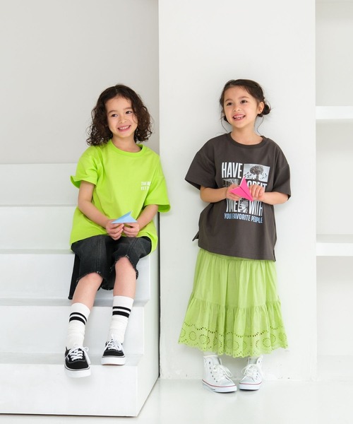 LEPSIM（レプシィム）の「【KIDS】アソートプリントTSS　652823（Tシャツ/カットソー・キッズ・チャコールグレー/ホワイト/ライトグリーン・130/150/120/140/110）」の8枚目の写真