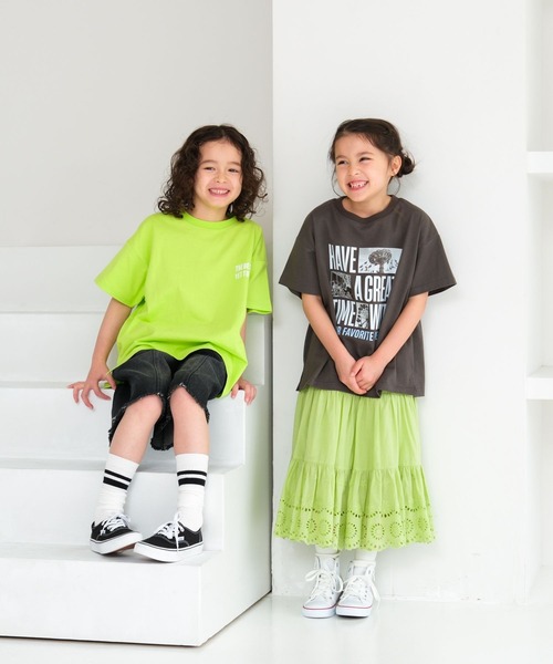 LEPSIM（レプシィム）の「【KIDS】アソートプリントTSS　652823（Tシャツ/カットソー・キッズ・チャコールグレー/ホワイト/ライトグリーン・130/150/120/140/110）」の9枚目の写真