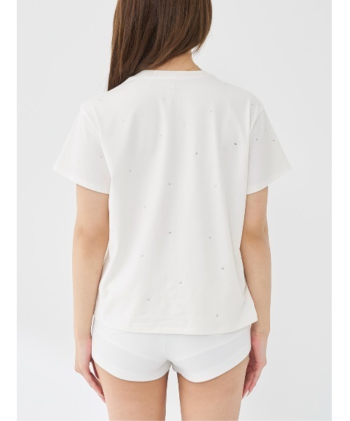 Darich(ダーリッチ)の「DarichエンブロイダリービジューTシャツ(Tシャツ/カットソー・レディース・ブラック/ピンク/ホワイト・FREE)」の13枚目の写真