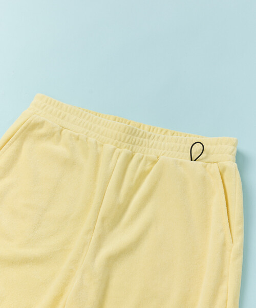 FREAK'S STORE（フリークスストア）の「COJI-COJI × SAUVENIR × FREAK'S STORE/コジコジ × サウベニア × フリークスストア 別注 オールナイトサウナ KANNAIGI/館内着/パイルセットアップ/ナップサック付き（ルームウェア/パジャマ・メンズ・レモンイエロー/グレー/ブラック・MEDIUM/LARGE/SMALL）」の17枚目の写真