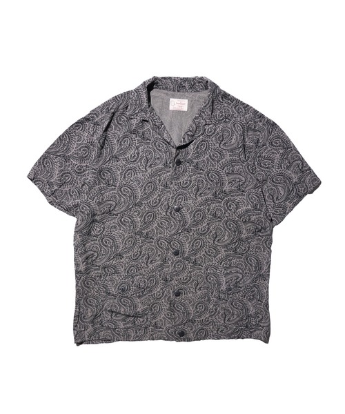 TOWNCRAFT(タウンクラフト)の「TOWNCRAFT タウンクラフト / printed beach shirt(Tシャツ/カットソー・メンズ・グリーン/グレー・LARGE/MEDIUM/SMALL)」の2枚目の写真