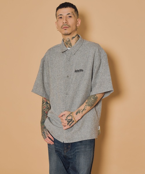 Subciety(サブサエティ)の「Summer tweed shirt(シャツ/ブラウス・メンズ・ブラック/グレー/ホワイト・SMALL/MEDIUM/LARGE/X-LARGE)」の3枚目の写真
