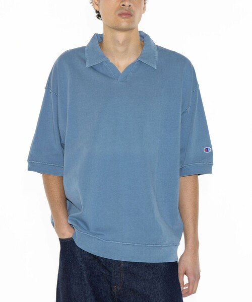 Champion × monkey time＞ピグメント スキッパー ポロシャツ（Tシャツ
