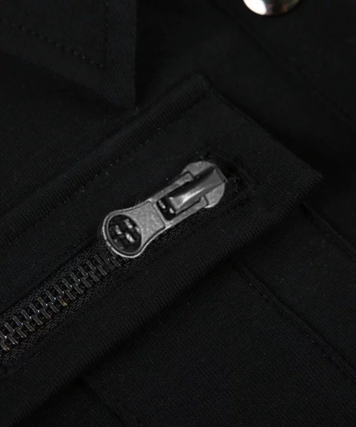 .KOM(ドットコム)の「A'GEM/9 × .kom 『.KOM/ドットケーオーエム』ジップポケットポロトップス(シャツ/ブラウス・レディース・ホワイト/ブラック・FREE)」の17枚目の写真