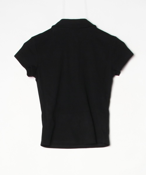 .KOM(ドットコム)の「A'GEM/9 × .kom 『.KOM/ドットケーオーエム』ジップポケットポロトップス(シャツ/ブラウス・レディース・ホワイト/ブラック・FREE)」の7枚目の写真