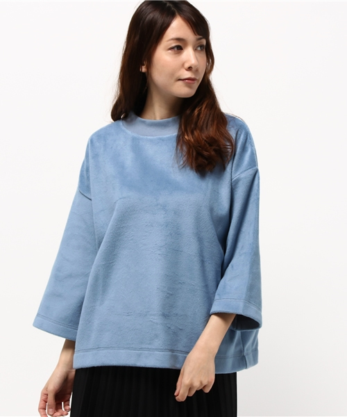 OUTLET（アウトレット）の「【Discoat】ワイドスリーブモコモコP/O（Tシャツ/カットソー・レディース・アイボリー/ライトブルー/ネイビー・MEDIUM/LARGE）」の2枚目の写真