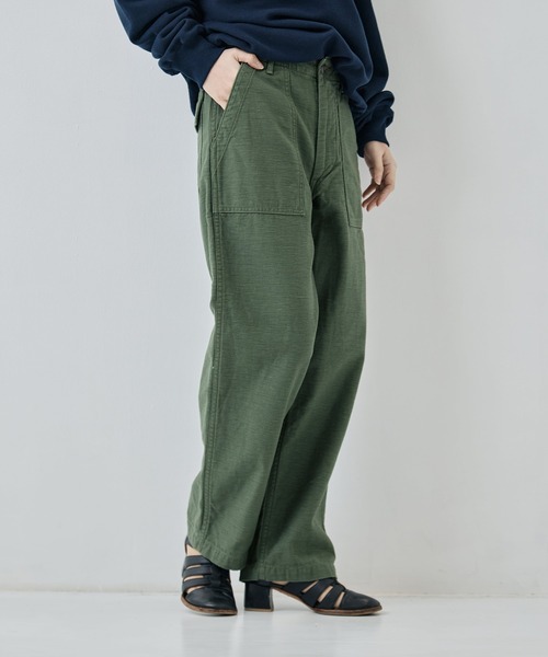orSlow（オアスロウ）の「[orSlow/オアスロー]SHORT LENGTH FATIGUE PANTS/REGULAR FIT/ZIPPER FLY（その他パンツ・レディース・カーキ・0）」の3枚目の写真