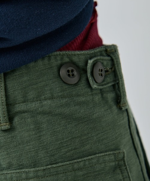 orSlow（オアスロウ）の「[orSlow/オアスロー]SHORT LENGTH FATIGUE PANTS/REGULAR FIT/ZIPPER FLY（その他パンツ・レディース・カーキ・0）」の4枚目の写真