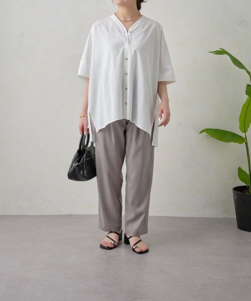 Jena espace merveilleux（ジェナ　エスパスメルヴェイユ）の「バックピンタックシャツ（シャツ/ブラウス・レディース・サックスブルー/オフホワイト/ネイビー・FREE）」の8枚目の写真