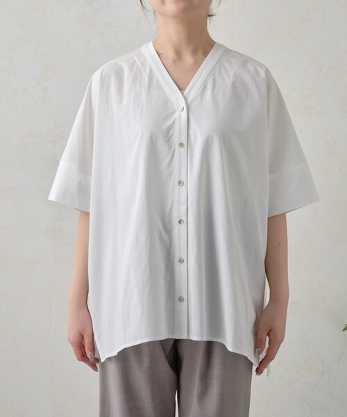 Jena espace merveilleux（ジェナ　エスパスメルヴェイユ）の「バックピンタックシャツ（シャツ/ブラウス・レディース・サックスブルー/オフホワイト/ネイビー・FREE）」の9枚目の写真