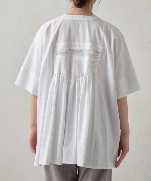 Jena espace merveilleux（ジェナ　エスパスメルヴェイユ）の「バックピンタックシャツ（シャツ/ブラウス・レディース・サックスブルー/オフホワイト/ネイビー・FREE）」の11枚目の写真