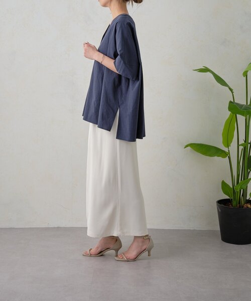 Jena espace merveilleux（ジェナ　エスパスメルヴェイユ）の「バックピンタックシャツ（シャツ/ブラウス・レディース・サックスブルー/オフホワイト/ネイビー・FREE）」の22枚目の写真