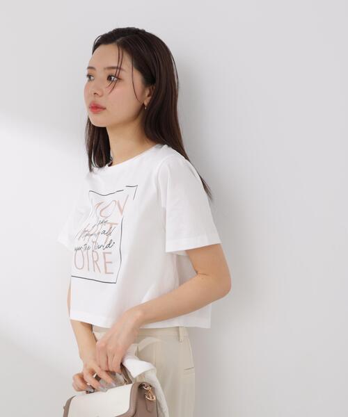 PROPORTION BODY DRESSING(プロポーションボディドレッシング)の「短丈ロゴT-シャツ / 1216160402(Tシャツ/カットソー・レディース・ホワイト系その他/ダークグレー・FREE)」の10枚目の写真