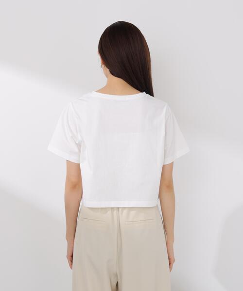 PROPORTION BODY DRESSING(プロポーションボディドレッシング)の「短丈ロゴT-シャツ / 1216160402(Tシャツ/カットソー・レディース・ホワイト系その他/ダークグレー・FREE)」の17枚目の写真