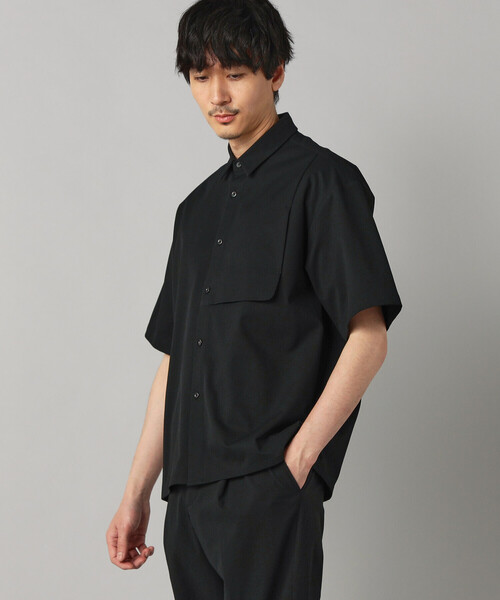 COMME CA MEN(コムサメン)の「【撥水】ドビーワッフル 半袖シャツ(シャツ/ブラウス・メンズ・チャコールグレー/ブラック・M/L)」の7枚目の写真