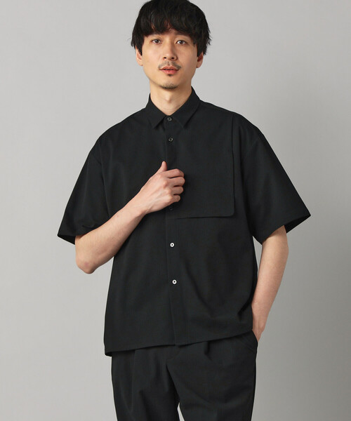 COMME CA MEN(コムサメン)の「【撥水】ドビーワッフル 半袖シャツ(シャツ/ブラウス・メンズ・チャコールグレー/ブラック・M/L)」の8枚目の写真