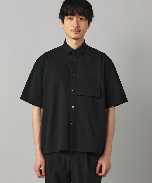 COMME CA MEN(コムサメン)の「【撥水】ドビーワッフル 半袖シャツ(シャツ/ブラウス・メンズ・チャコールグレー/ブラック・M/L)」の15枚目の写真
