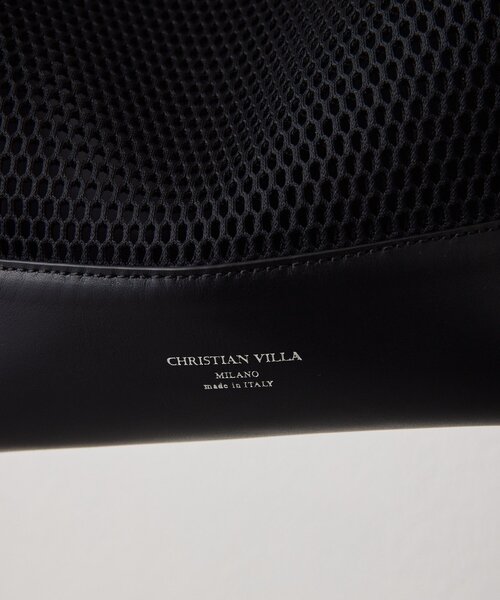 ear PAPILLONNER(イアパピヨネ)の「【CHRISTIAN VILLA(クリスチャン ヴィラ)】ear別注メッシュワンハンドルバッグ(トートバッグ・レディース・ブラック・FREE)」の8枚目の写真