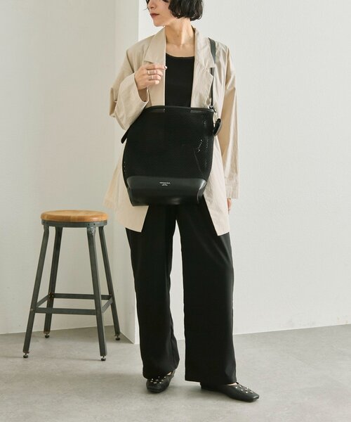 ear PAPILLONNER(イアパピヨネ)の「【CHRISTIAN VILLA(クリスチャン ヴィラ)】ear別注メッシュワンハンドルバッグ(トートバッグ・レディース・ブラック・FREE)」の22枚目の写真