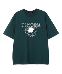 OUSE（オウズ）の「フラワープリント半袖Tシャツ (DPTS001) グリーン/ホワイト（Tシャツ/カットソー）」