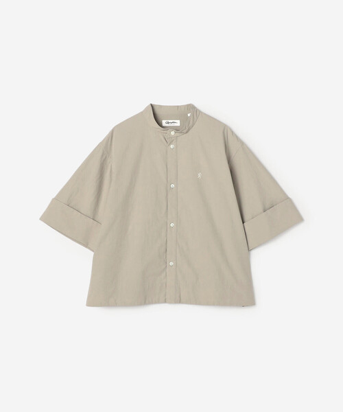 GYMPHLEX(ジムフレックス)の「Gymphlex | タイプライター スタンドカラー半袖シャツ WOMEN(シャツ/ブラウス・レディース・ホワイト/ブルー/グレー・14)」の15枚目の写真