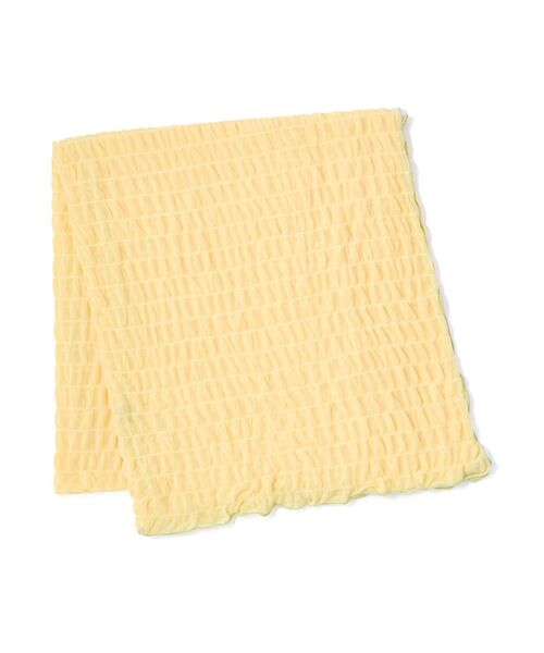 Francfranc（フランフラン）の「ひんやり リップル ブランケット シングル 1400×2000 冷感 くしゅくしゅ（ブランケット・レディース・イエロー・FREE）」の2枚目の写真