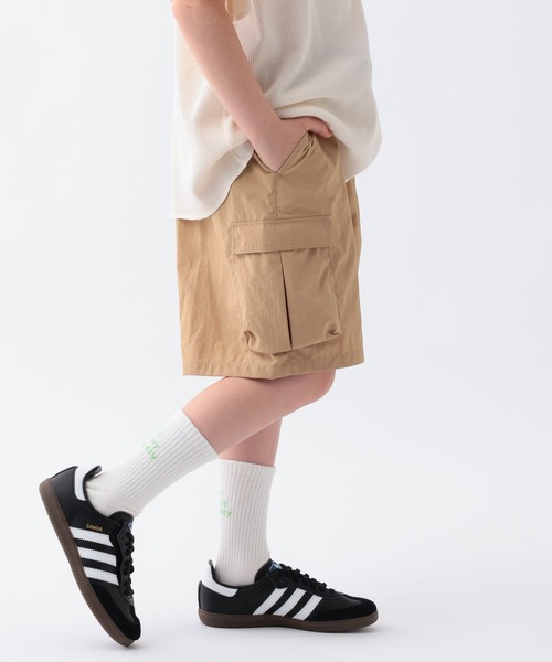 BAYFLOW（ベイフロー）の「[コンパクトに畳める♪]バギーカーゴショーツ(KIDS)（カーゴパンツ・キッズ・ブラック/ベージュ/カーキ・150cm/140cm/130cm）」の3枚目の写真