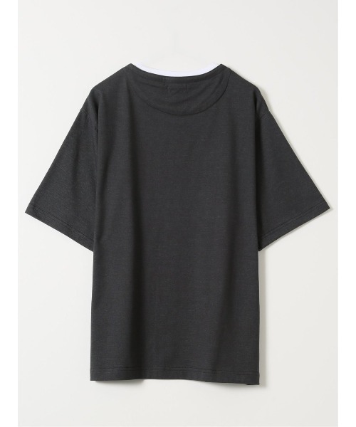 TAKA-Q(タカキュー)の「【綿混】タカキュー ダブルフェイス 天竺 キーネック 半袖 Tシャツ(Tシャツ/カットソー・メンズ・ブラック/ベージュ/ライトグレー/サックスブルー・X-LARGE/LARGE/MEDIUM)」の17枚目の写真