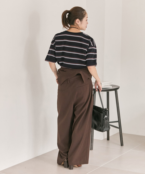 JOURNAL STANDARD(ジャーナルスタンダード)の「《追加2》汗ジミ防止ボーダービッグT(Tシャツ/カットソー・レディース・ベージュ/レッド/チョコ/ブラック・FREE)」の17枚目の写真