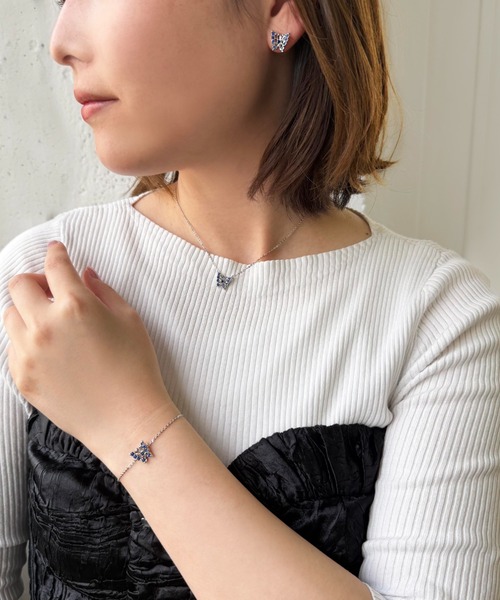 ANNA SUI(アナスイ)の「バタフライモチーフ ピアス(ピアス(両耳用)・レディース・ブルー・ONE SIZE)」の6枚目の写真