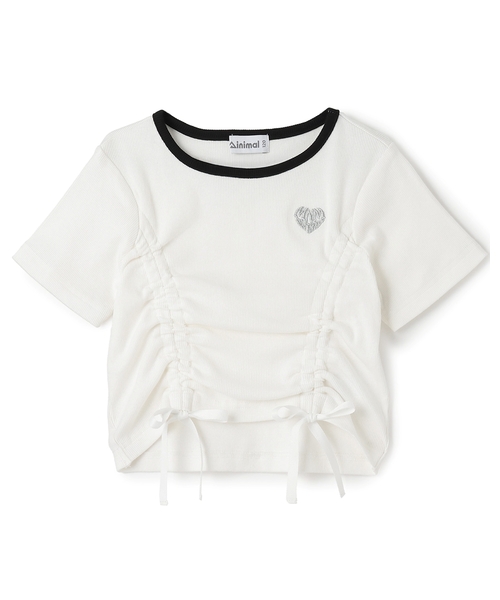 minimal（ミニマル）の「テレコドロストT（Tシャツ/カットソー・キッズ・オフホワイト/ブラック/ラベンダー/ネイビー・100cm/110cm/120cm/130cm/140cm）」の2枚目の写真