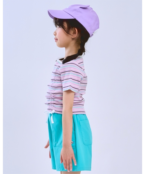 minimal（ミニマル）の「テレコドロストT（Tシャツ/カットソー・キッズ・オフホワイト/ブラック/ラベンダー/ネイビー・100cm/110cm/120cm/130cm/140cm）」の5枚目の写真
