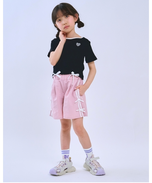 minimal（ミニマル）の「テレコドロストT（Tシャツ/カットソー・キッズ・オフホワイト/ブラック/ラベンダー/ネイビー・100cm/110cm/120cm/130cm/140cm）」の10枚目の写真