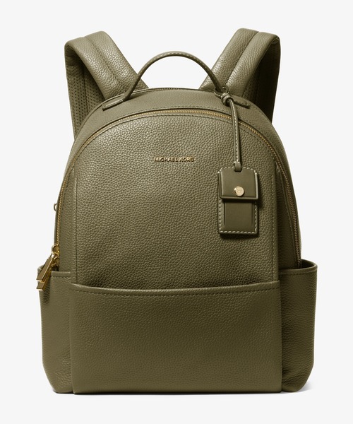 MICHAEL KORS(マイケルコース)の「SABLE ぺブルレザー バックパック ミディアム(バックパック/リュック・レディース・グリーン系・FREE)」の1枚目の写真