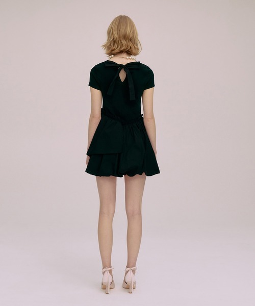 EIMY ISTOIRE(エイミーイストワール)の「LYRA MINI DRESS(ワンピース・レディース・ブラック/ホワイト/ベージュ・F)」の18枚目の写真