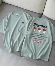 【DISNEY/ディズニー】ベイマックス＆スティッチ キャラクタープリント半袖Ｔシャツ(DRY) バックプリントTシャツ/ユニセックス
