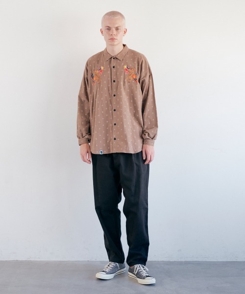 rehacer(レアセル)の「rehacer : Souvenir Dot Flower Shirts / スーベニア ドットフラワー シャツ(シャツ/ブラウス・メンズ・ブラウン/ブラック・X-LARGE/LARGE/MEDIUM/SMALL)」の21枚目の写真