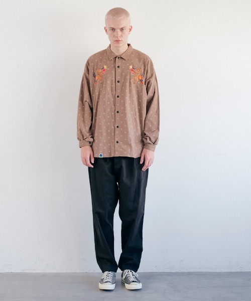 rehacer(レアセル)の「rehacer : Souvenir Dot Flower Shirts / スーベニア ドットフラワー シャツ(シャツ/ブラウス・メンズ・ブラウン/ブラック・X-LARGE/LARGE/MEDIUM/SMALL)」の22枚目の写真