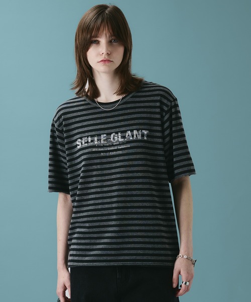 SELLE GLANT(セレグランテ)の「ASSORTED GRAPHIC DESIGN T-SHIRT / アソートグラフィックデザインTシャツ(Tシャツ/カットソー・メンズ・ブラック/オフホワイト/ブラック系その他・MEDIUM/SMALL/LARGE)」の19枚目の写真