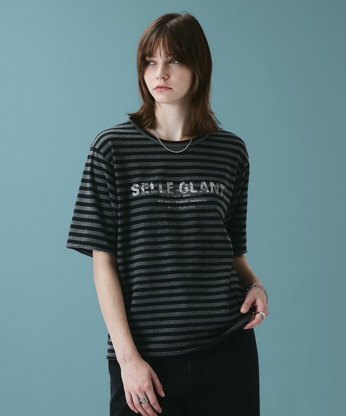 SELLE GLANT(セレグランテ)の「ASSORTED GRAPHIC DESIGN T-SHIRT / アソートグラフィックデザインTシャツ(Tシャツ/カットソー・メンズ・ブラック/オフホワイト/ブラック系その他・MEDIUM/SMALL/LARGE)」の20枚目の写真